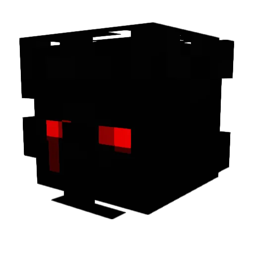 1bo Minecraft avatar head, 3D render