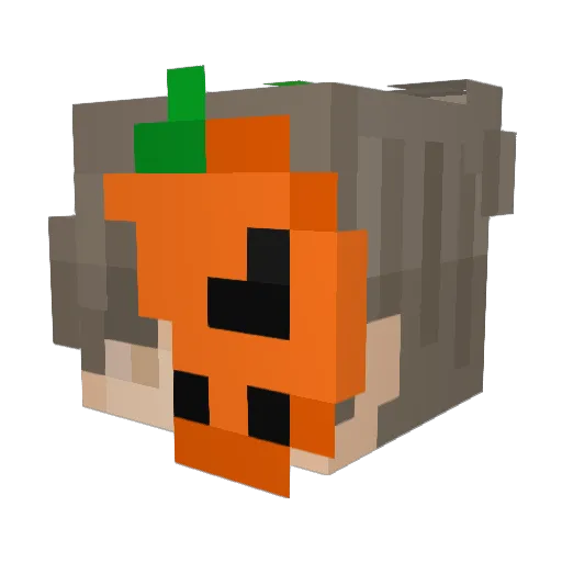 1bots Minecraft avatar head, 3D render