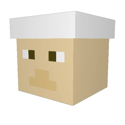 1c3w0lf Minecraft avatar head, 3D render