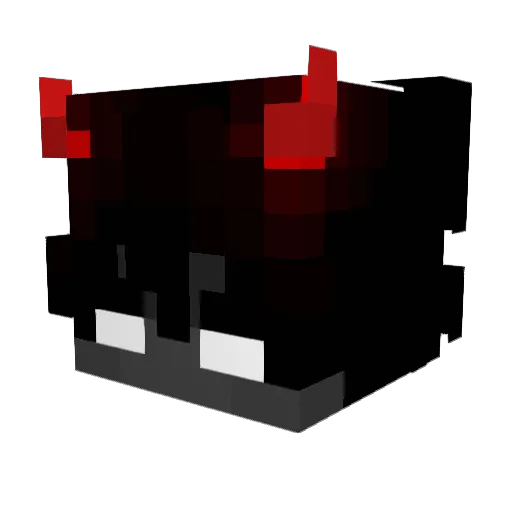 1c__ Minecraft avatar head, 3D render