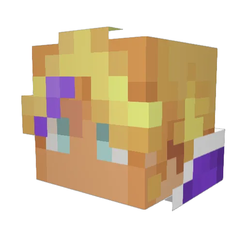 1carusVikare Minecraft avatar head, 3D render