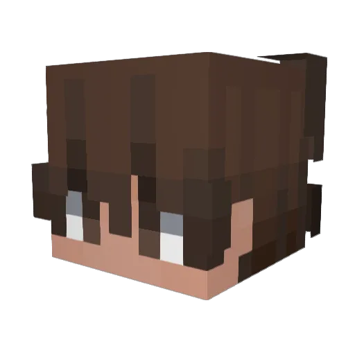 1cayk Minecraft avatar head, 3D render