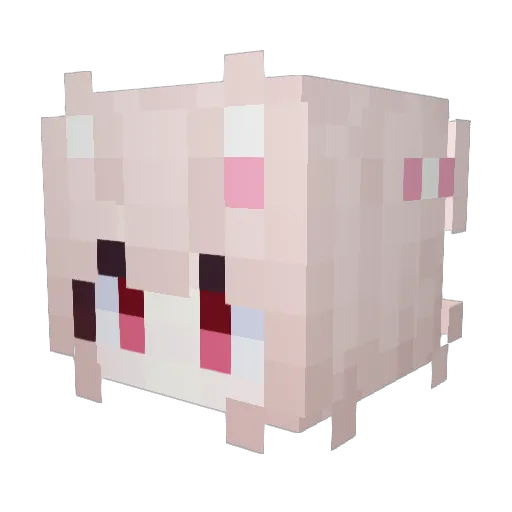 1ceCooler Minecraft avatar head, 3D render