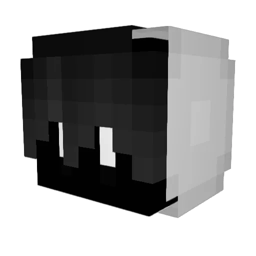 1ceCreaam Minecraft avatar head, 3D render