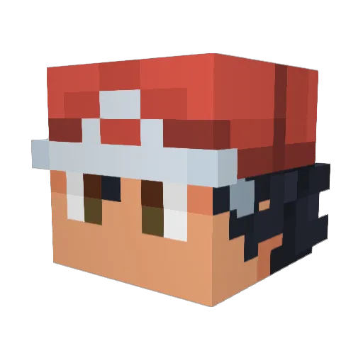 1chi343__ Minecraft avatar head, 3D render