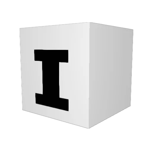 1ciel Minecraft avatar head, 3D render