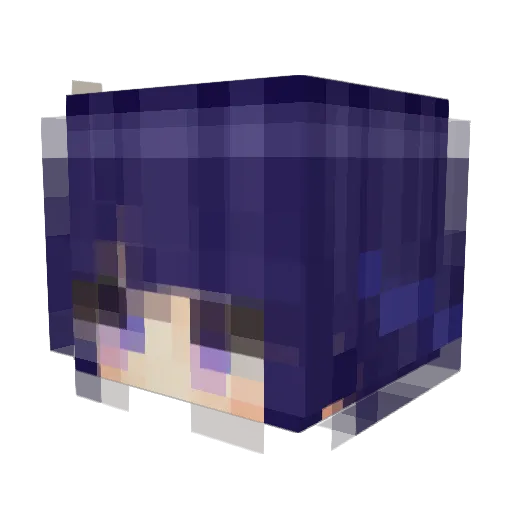1cmA Minecraft avatar head, 3D render