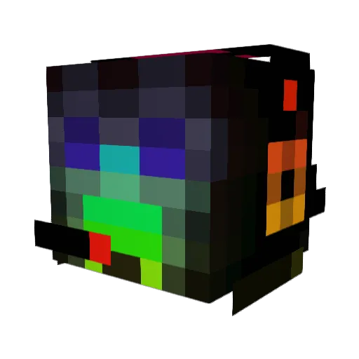 1cms Minecraft avatar head, 3D render