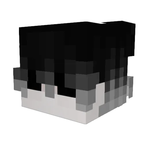 1courtesy Minecraft avatar head, 3D render