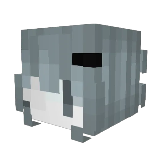 1cpt0627 Minecraft avatar head, 3D render