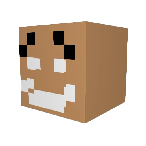 1craig2 Minecraft avatar head, 3D render