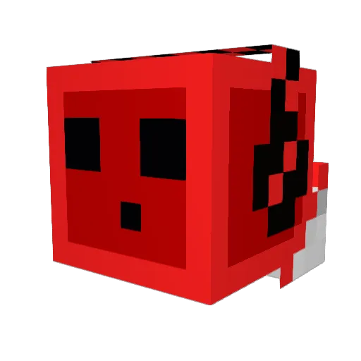 1creator Minecraft avatar head, 3D render