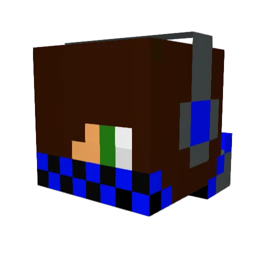 1creeperman Minecraft avatar head, 3D render