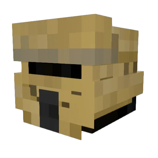 1d2003 Minecraft avatar head, 3D render