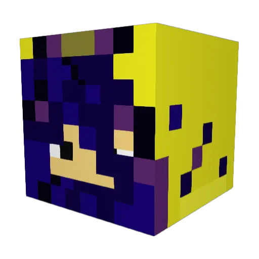 1darkhunter1 Minecraft avatar head, 3D render