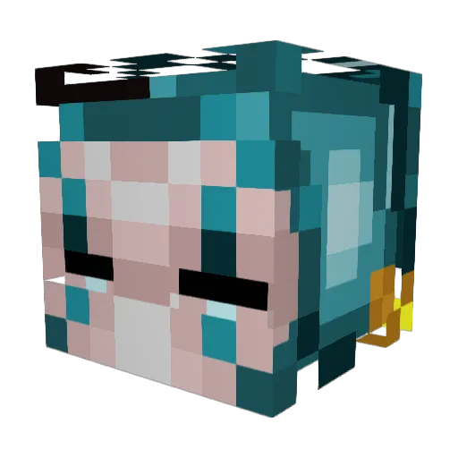 1dawnbreaker1 Minecraft avatar head, 3D render