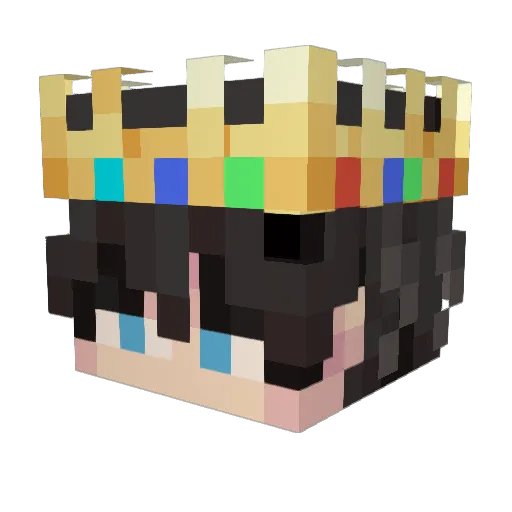 1dleflake Minecraft avatar head, 3D render