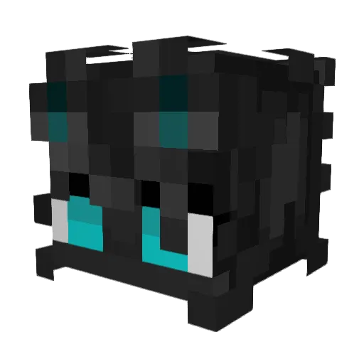 1dont Minecraft avatar head, 3D render