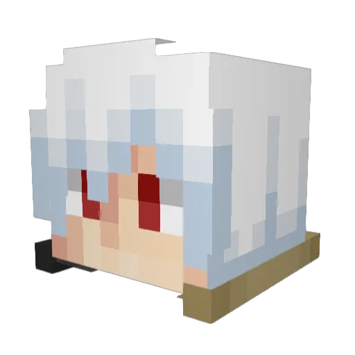 1dragnight Minecraft avatar head, 3D render
