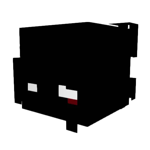 1dwqdqw Minecraft avatar head, 3D render