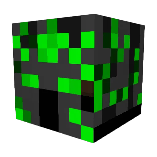 1e9ealtc Minecraft avatar head, 3D render