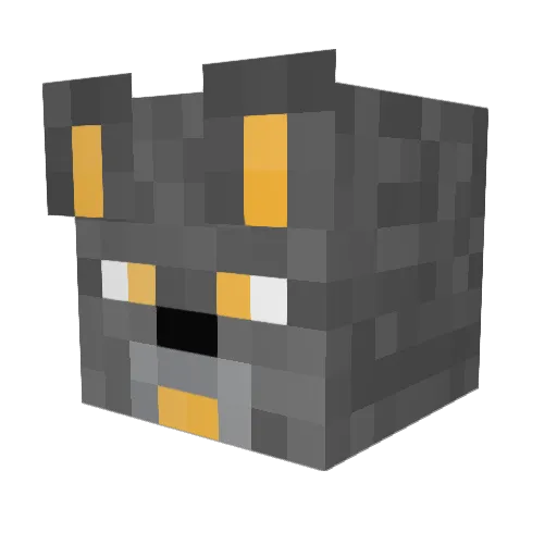 1eIKuR Minecraft avatar head, 3D render