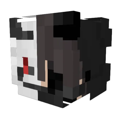 1eater Minecraft avatar head, 3D render