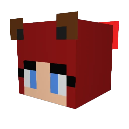 1efreq Minecraft avatar head, 3D render