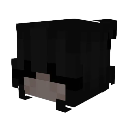 1eme Minecraft avatar head, 3D render