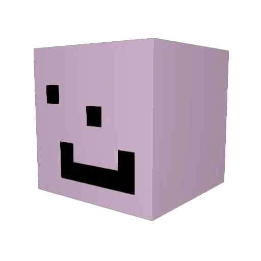 1enix Minecraft avatar head, 3D render
