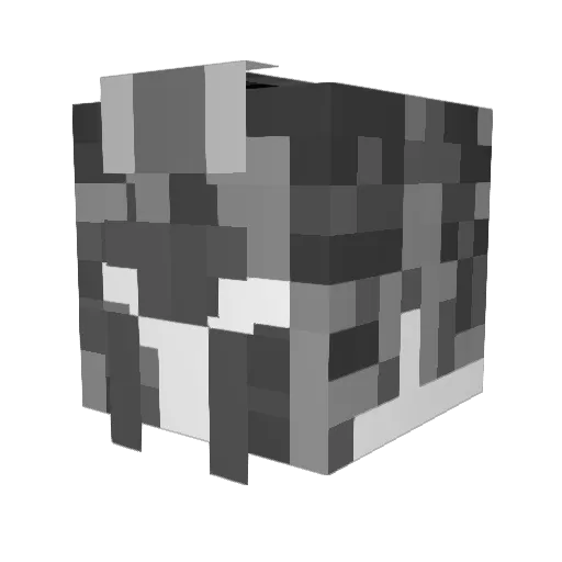 1eon02 Minecraft avatar head, 3D render