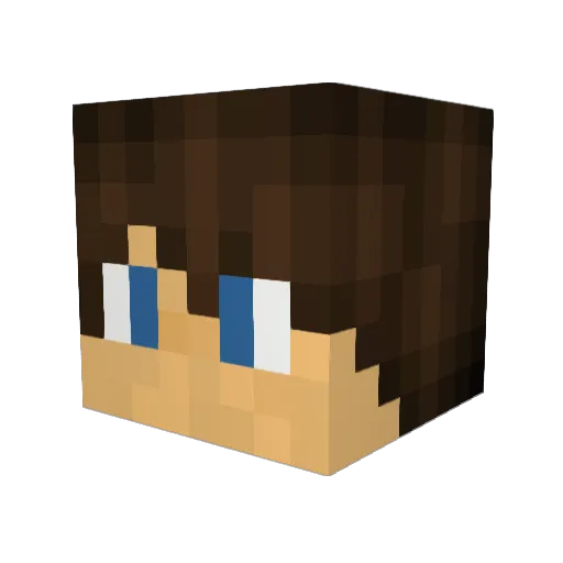 1eon Minecraft avatar head, 3D render