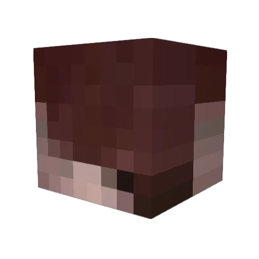 1est Minecraft avatar head, 3D render
