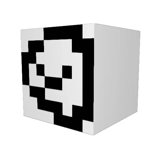 1eyedoodle Minecraft avatar head, 3D render