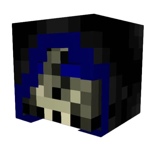 1g7_msmc_vhn Minecraft avatar head, 3D render