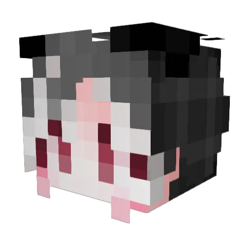 1gyeok Minecraft avatar head, 3D render
