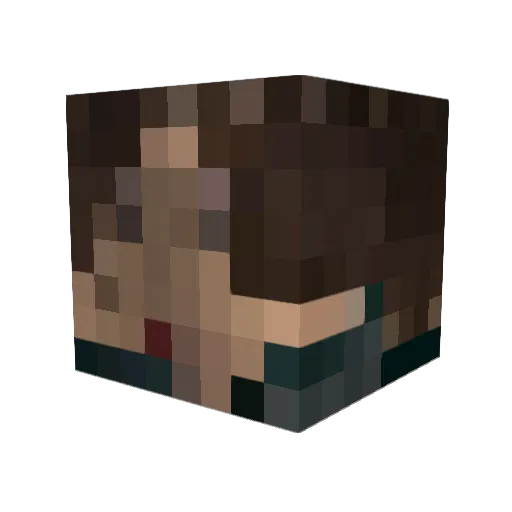 1h2XL Minecraft avatar head, 3D render