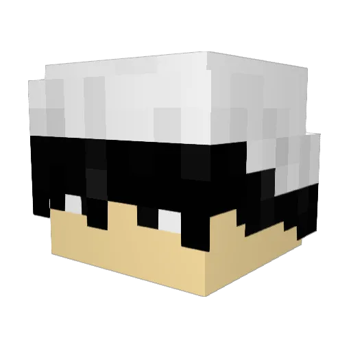 1haevr1 Minecraft avatar head, 3D render