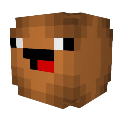 1happytrigger Minecraft avatar head, 3D render