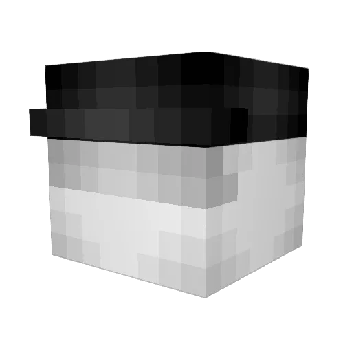 1head Minecraft avatar head, 3D render