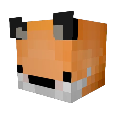 1honeybadger Minecraft avatar head, 3D render