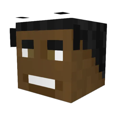 1hostage1 Minecraft avatar head, 3D render