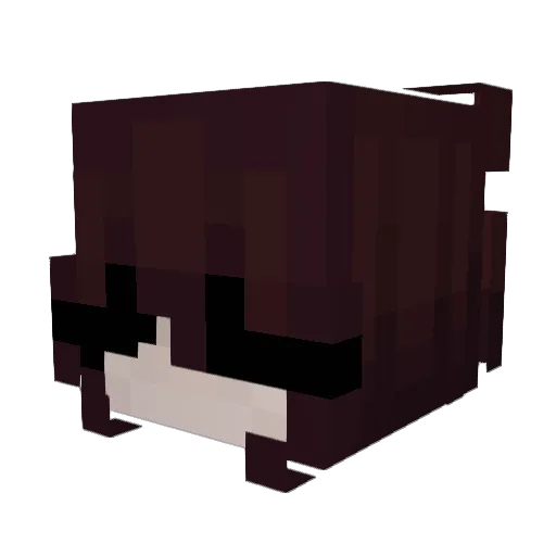 1ibra Minecraft avatar head, 3D render