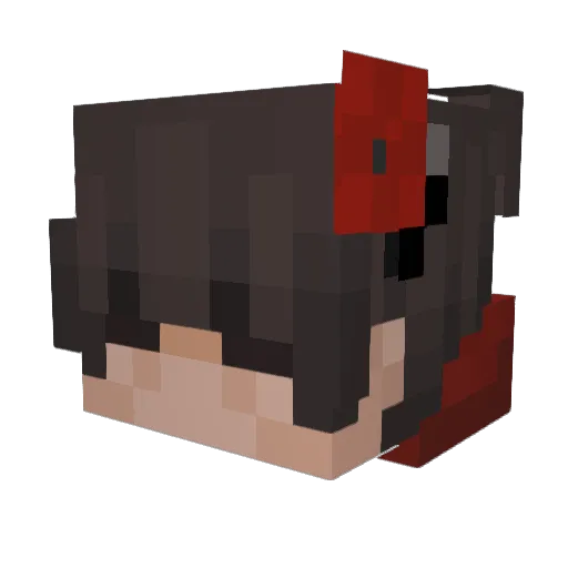 1ighter Minecraft avatar head, 3D render