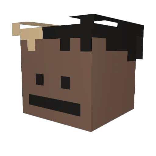 1ilfield Minecraft avatar head, 3D render