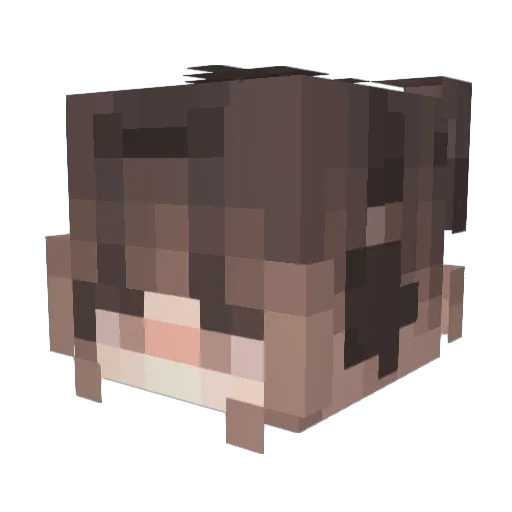 1imited_ Minecraft avatar head, 3D render