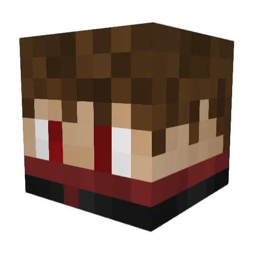1ittleB Minecraft avatar head, 3D render