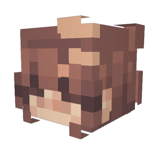 1izzyy Minecraft avatar head, 3D render