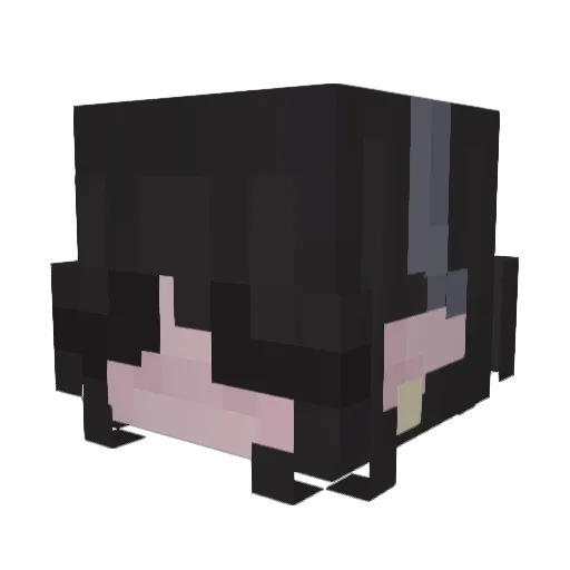 1jru Minecraft avatar head, 3D render