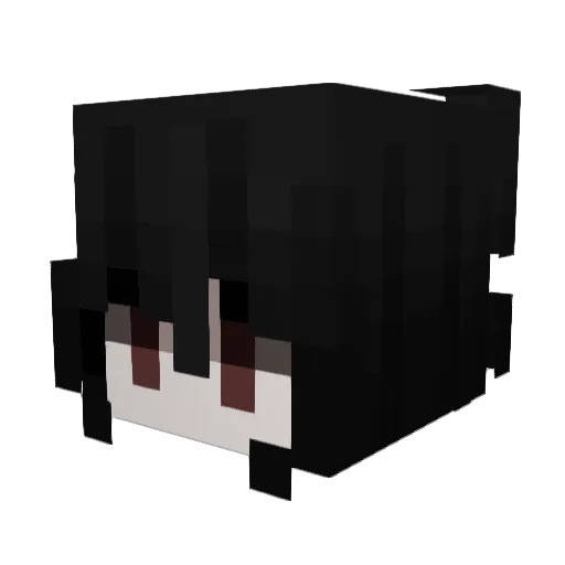 1k04na Minecraft avatar head, 3D render